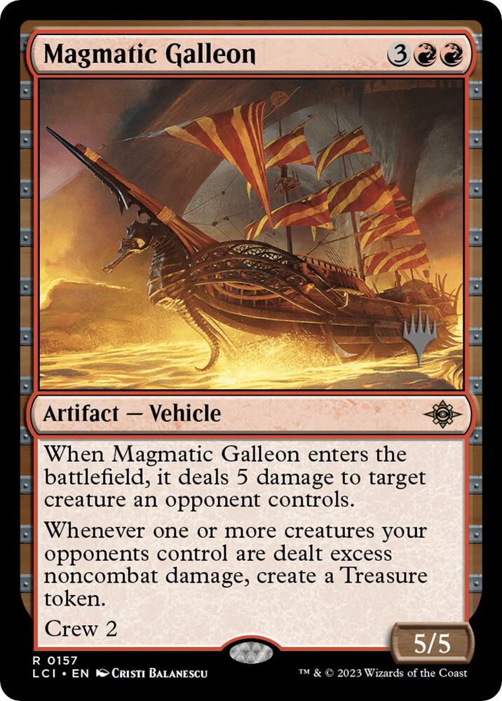 Magmatic Galleon 157p/138 (Promo Pack: The Lost Caverns of Ixalan)  - Foil | Good Games Morley