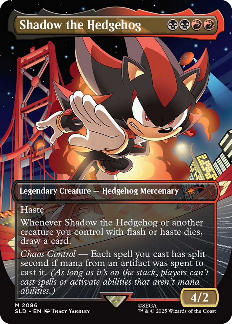 Shadow the Hedgehog (Rainbow Foil) [Secret Lair Drop Series] | Good Games Morley