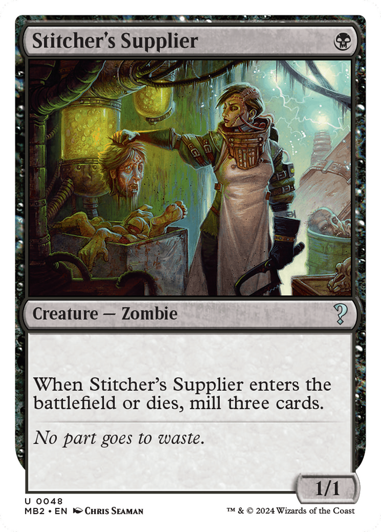 Stitcher's Supplier (White Border) [Mystery Booster 2] | Good Games Morley