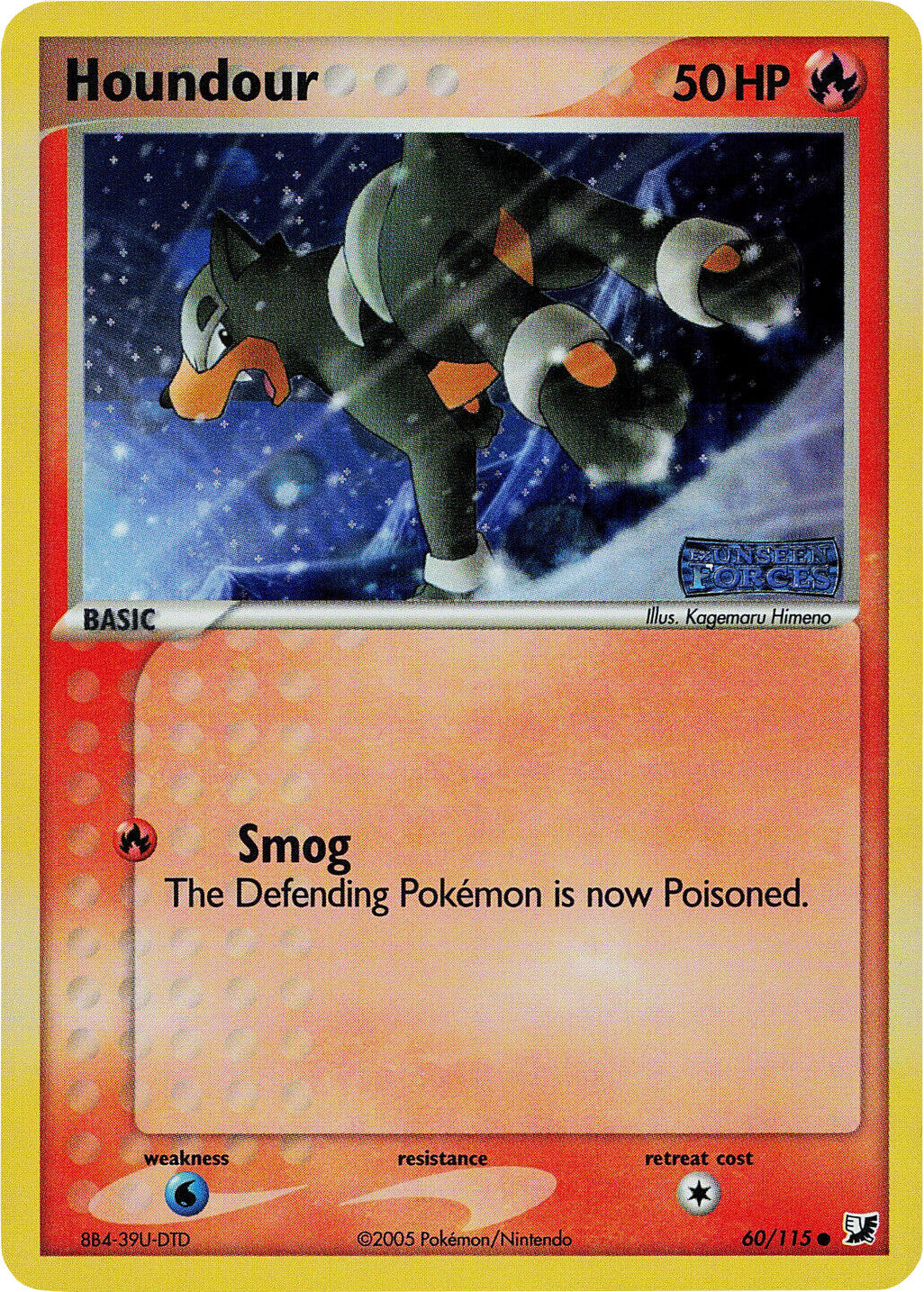 Houndour (60/115) (Stamped) [EX: Unseen Forces] | Good Games Morley