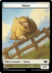 Sheep // Plot Double-Sided Token [Outlaws of Thunder Junction Tokens] | Good Games Morley
