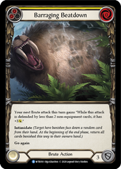 Barraging Beatdown (Yellow) [U-WTR018] (Welcome to Rathe Unlimited)  Unlimited Rainbow Foil | Good Games Morley