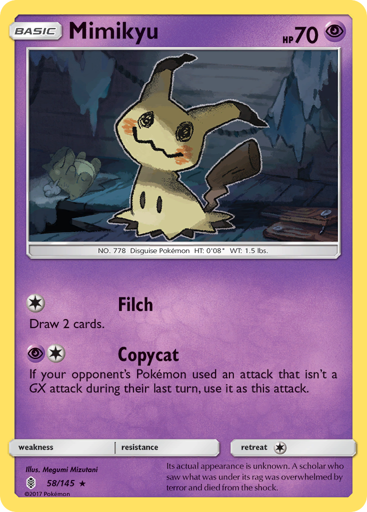 Mimikyu (58/145) [Sun & Moon: Guardians Rising] | Good Games Morley