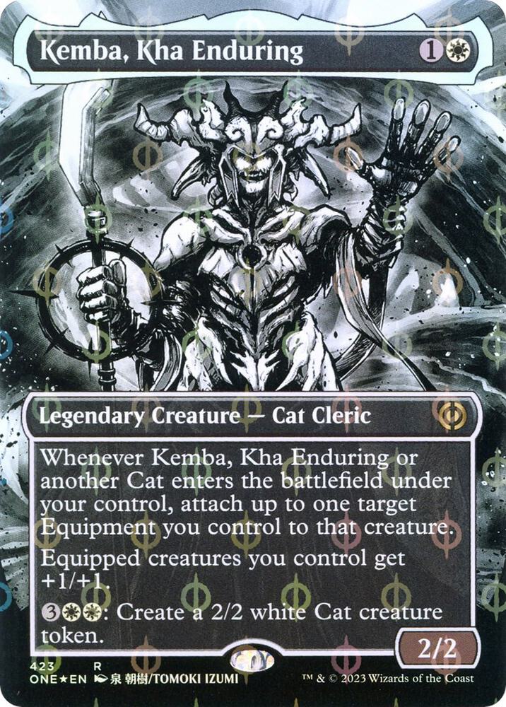 Kemba, Kha Enduring 423/271 (Phyrexia: All Will Be One)  - Borderless Compleat Foil | Good Games Morley