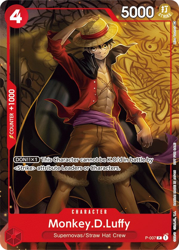 Monkey.D.Luffy (P-007) (Tournament Pack Vol. 1) [One Piece Promotion Cards] | Good Games Morley