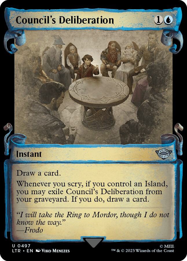 Council's Deliberation 497 (Universes Beyond: The Lord of the Rings: Tales of Middle-earth)  - Showcase Scroll | Good Games Morley