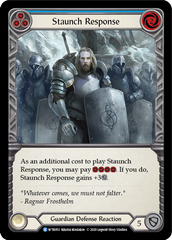 Staunch Response (Blue) [U-WTR053] (Welcome to Rathe Unlimited)  Unlimited Rainbow Foil | Good Games Morley