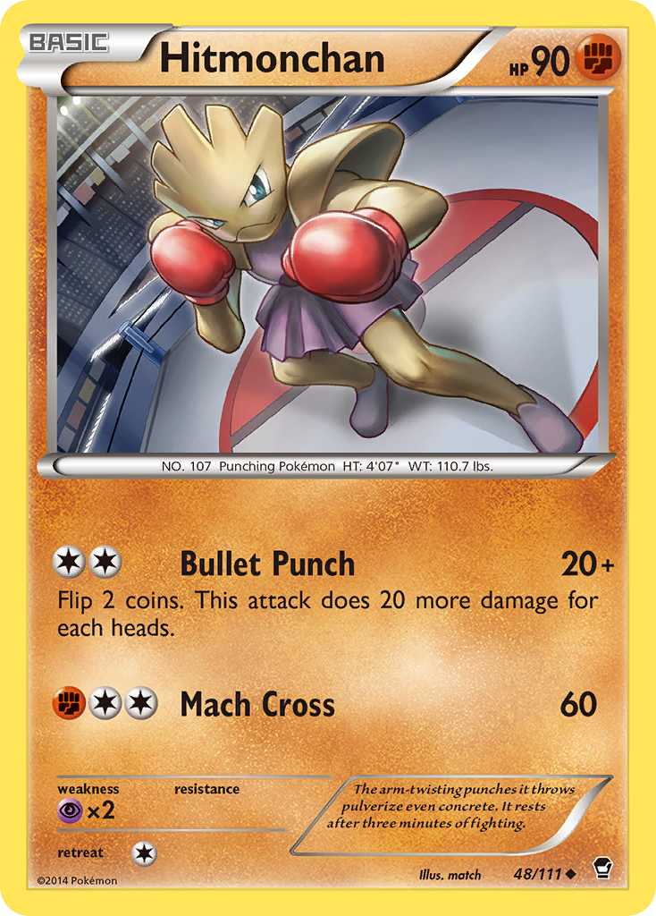 Hitmonchan (48/111) [XY: Furious Fists] | Good Games Morley
