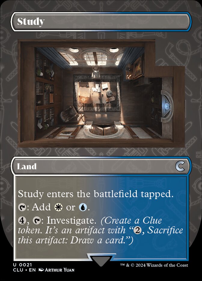 Study 21/284 (Ravnica: Clue Edition)  - Borderless | Good Games Morley