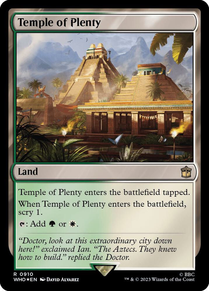 Temple of Plenty 910/331 (Universes Beyond: Doctor Who)  - Surge Foil | Good Games Morley