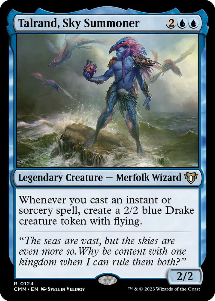 Talrand, Sky Summoner 124/451 (Commander Masters)  | Good Games Morley