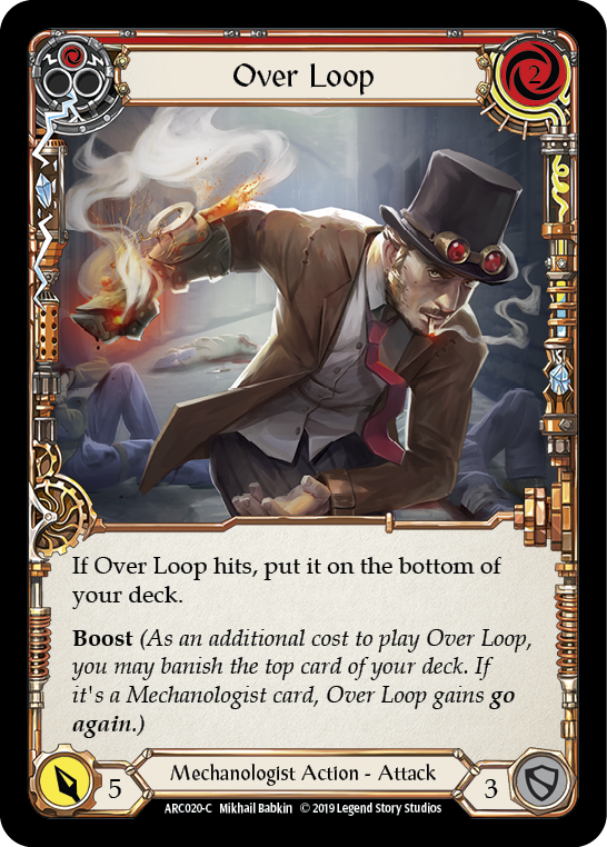 Over Loop (Red) [ARC020-C] (Arcane Rising)  1st Edition Normal | Good Games Morley