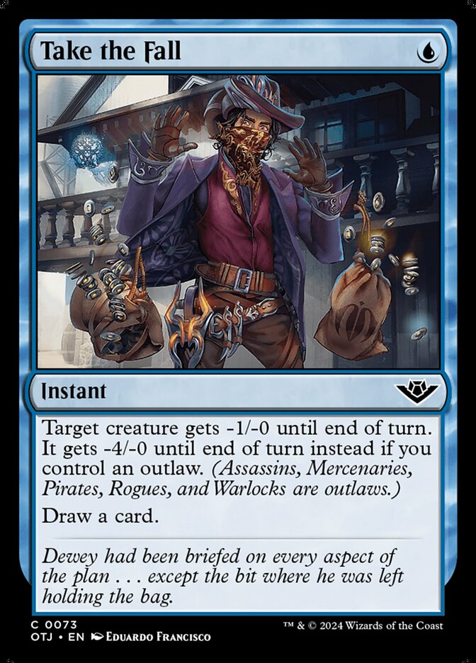Take the Fall 73/286 (Outlaws of Thunder Junction)  - Foil | Good Games Morley