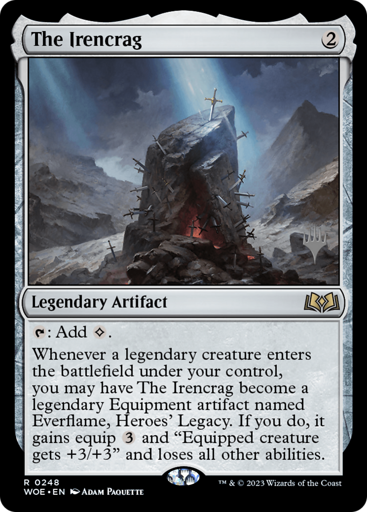 The Irencrag (Promo Pack) [Wilds of Eldraine Promos] | Good Games Morley