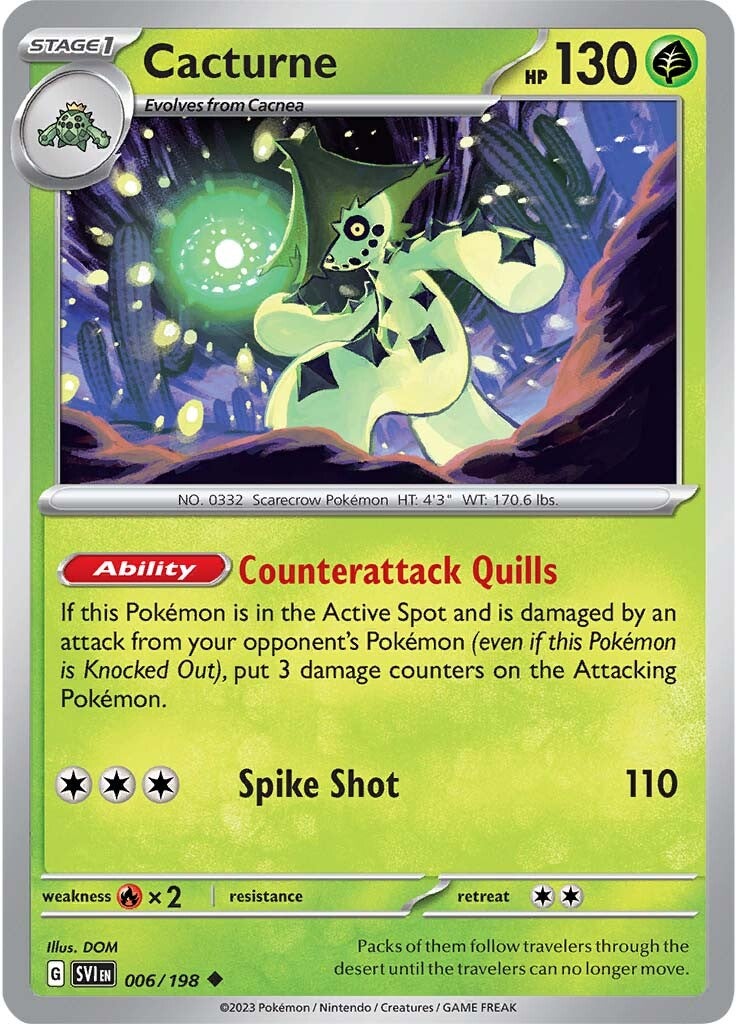 Cacturne (006/198) [Scarlet & Violet: Base Set] | Good Games Morley