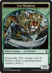 Cat Warrior // Elemental Double-Sided Token [Commander 2018 Tokens] | Good Games Morley