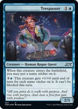 _______ _______ _______ Trespasser Galaxy Foil 347/244 (Unfinity)  - Foil | Good Games Morley