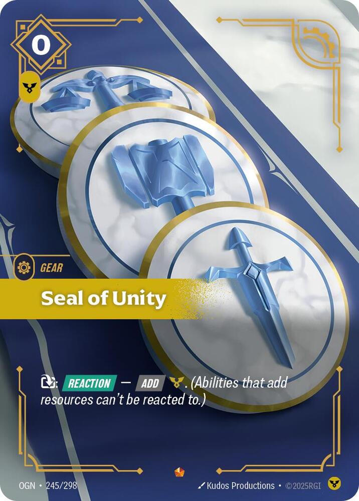 Seal of Unity 245/298 (Origins)  - Foil | Good Games Morley