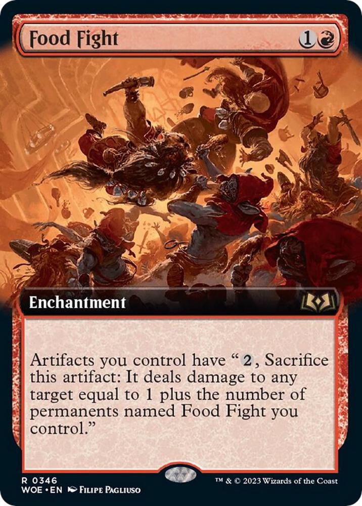 Food Fight 346/276 (Wilds of Eldraine)  - Extended Art Foil | Good Games Morley