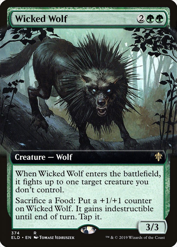 Wicked Wolf (Extended Art) [Throne of Eldraine] | Good Games Morley