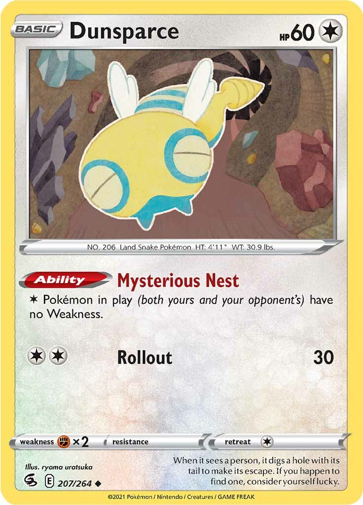 Dunsparce (207/264) [Sword & Shield: Fusion Strike] | Good Games Morley