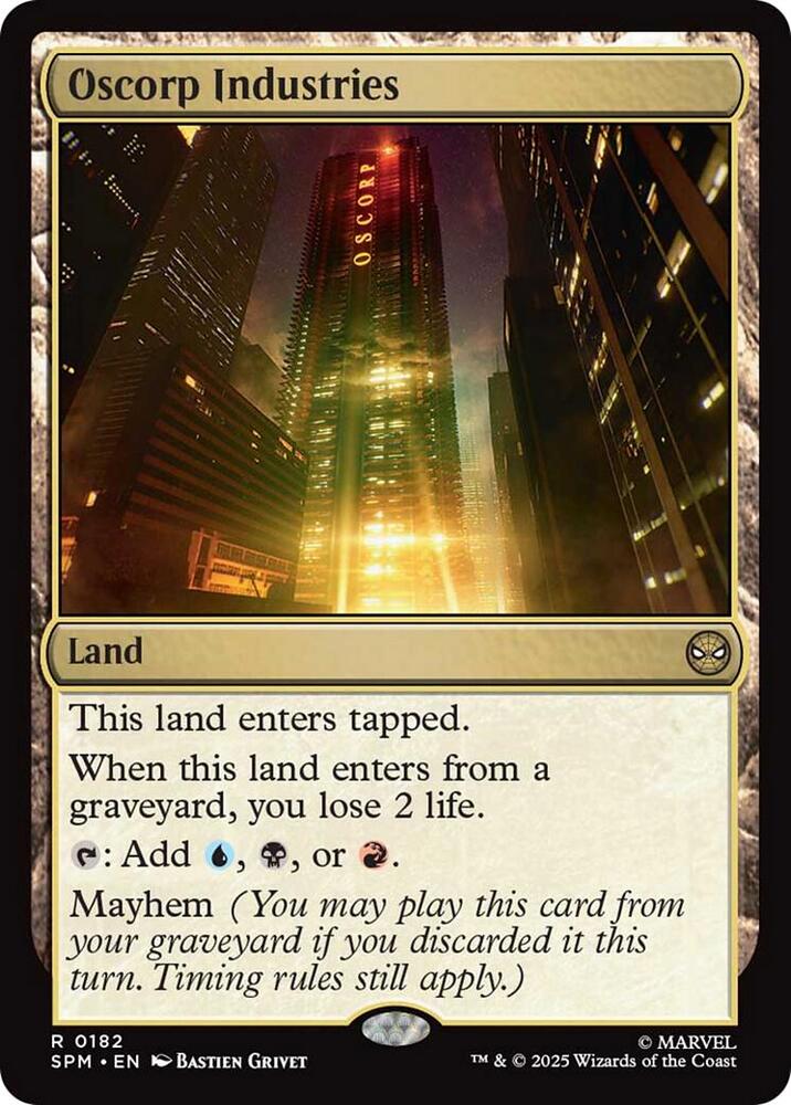 Oscorp Industries 182/198 (Marvel's Spider-Man)  - Foil | Good Games Morley