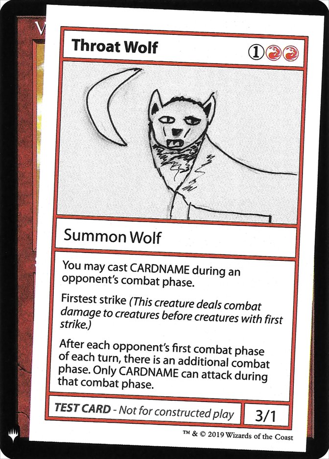Throat Wolf [Mystery Booster Playtest Cards] | Good Games Morley