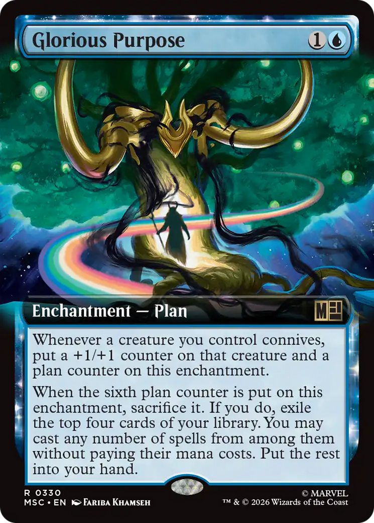 Glorious Purpose (Extended Art) [Marvel Super Heroes Commander] | Good Games Morley