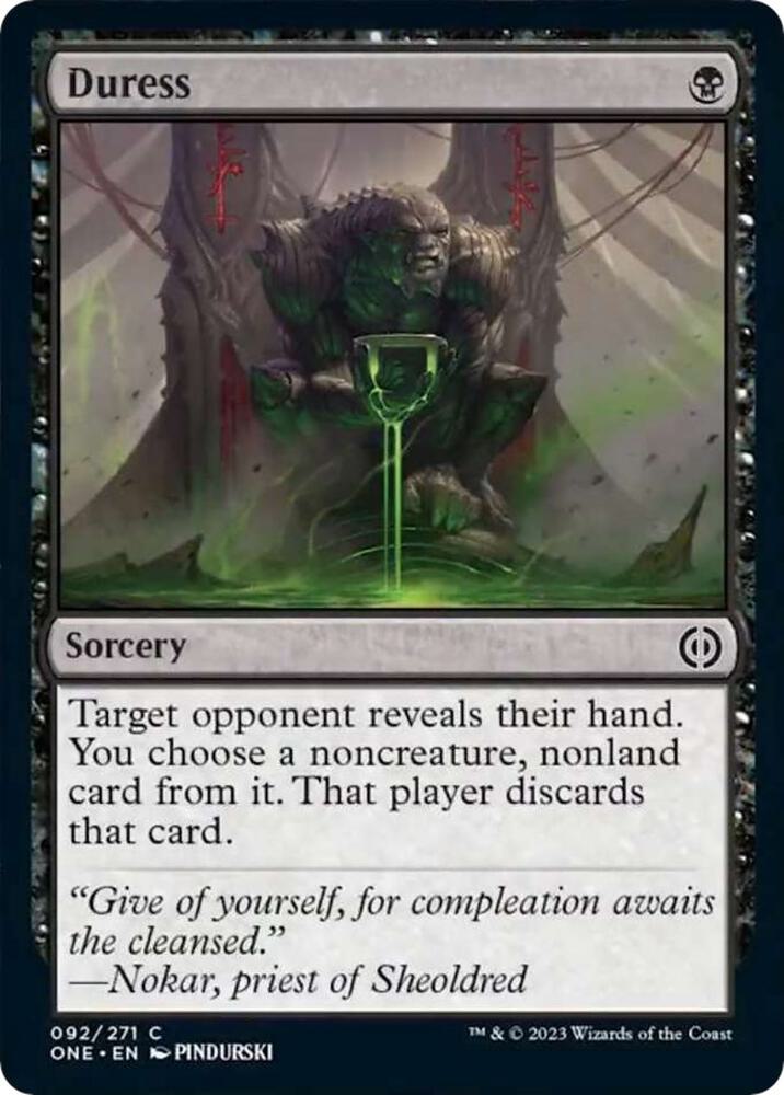 Duress 92/271 (Phyrexia: All Will Be One)  | Good Games Morley