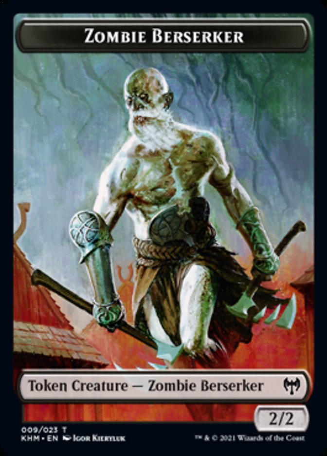 Zombie Berserker Token [Kaldheim Tokens] | Good Games Morley