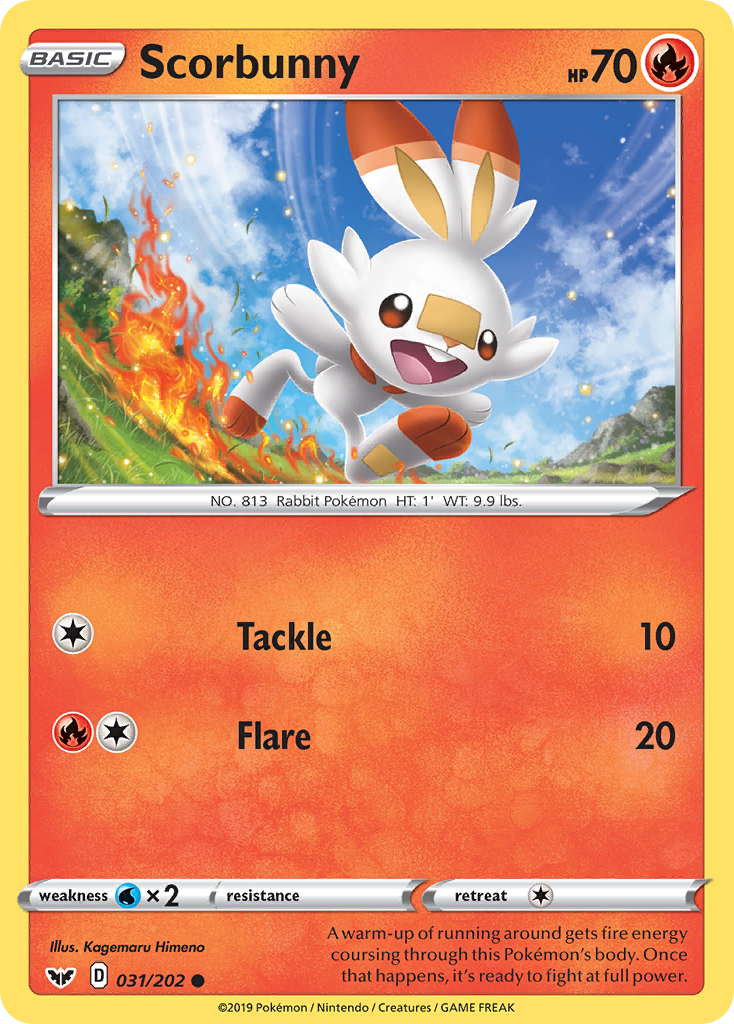 Scorbunny (031/202) [Sword & Shield: Base Set] | Good Games Morley