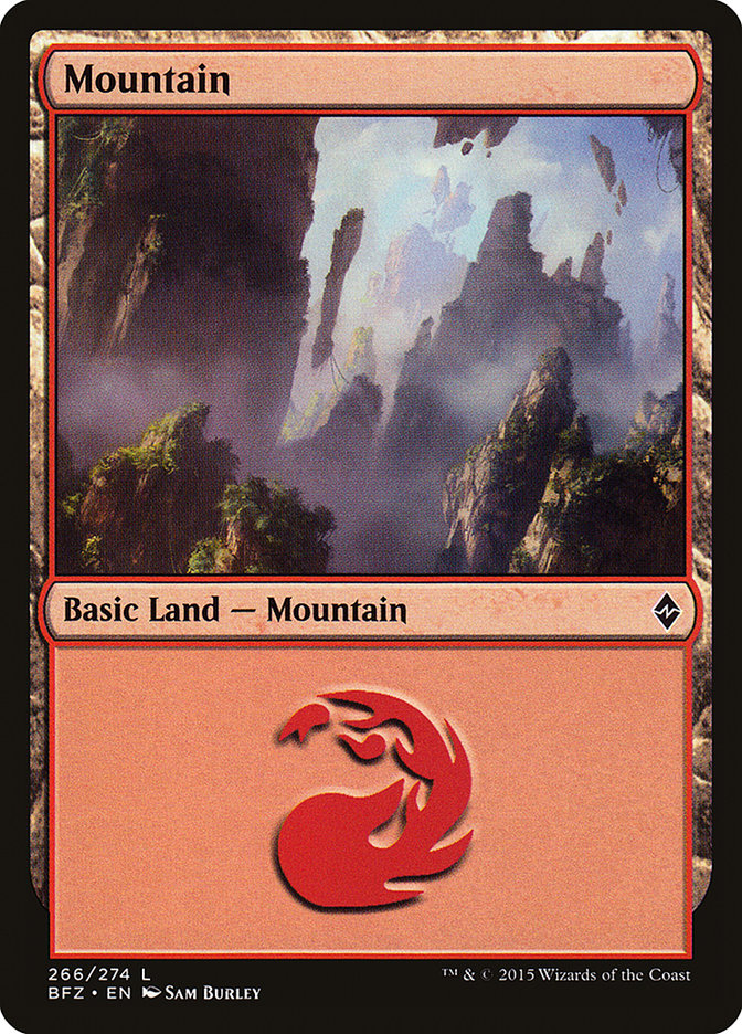 Mountain (266) [Battle for Zendikar] | Good Games Morley