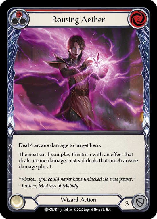 Rousing Aether (Red) [CRU171] (Crucible of War)  1st Edition Rainbow Foil | Good Games Morley