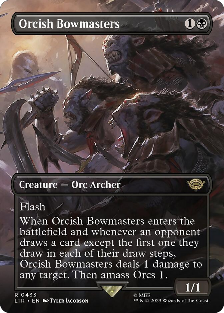 Orcish Bowmasters (Borderless Alternate Art) [The Lord of the Rings: Tales of Middle-Earth] | Good Games Morley