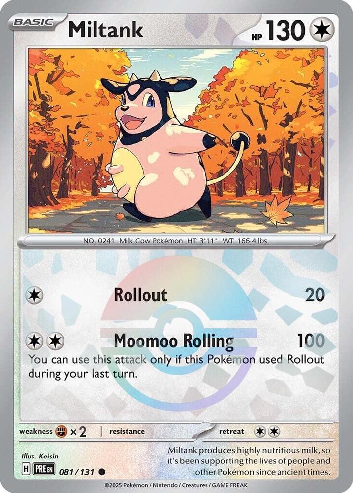 Miltank (081/131) (Poke Ball Pattern) [Scarlet & Violet: Prismatic Evolutions] | Good Games Morley