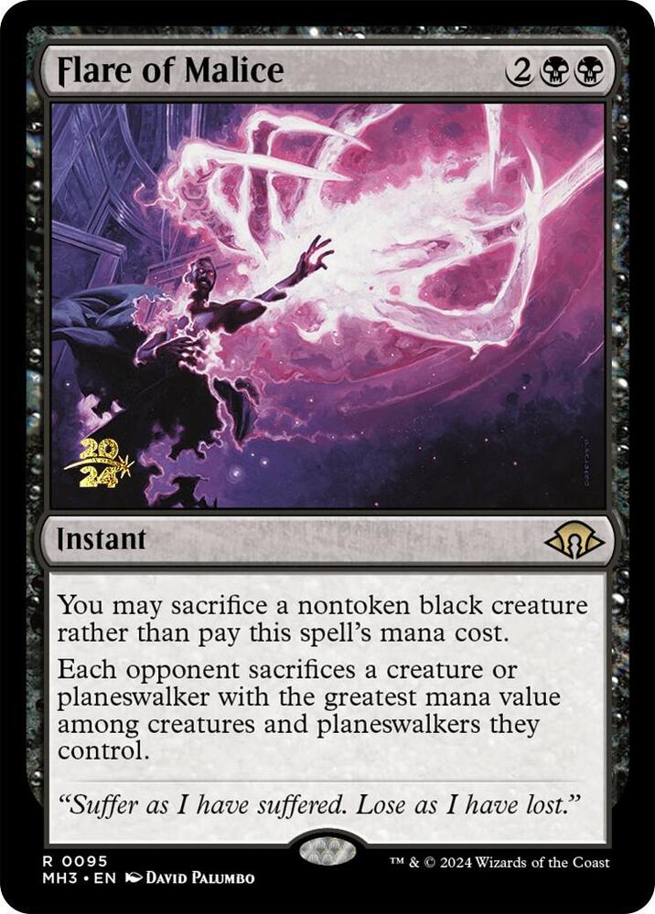 Flare of Malice 95s/90 (Prerelease Cards)  - Foil | Good Games Morley