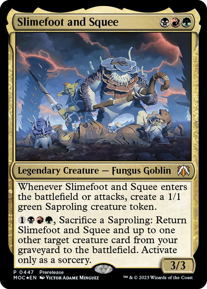 Slimefoot and Squee 447 (Prerelease Cards)  - Foil | Good Games Morley