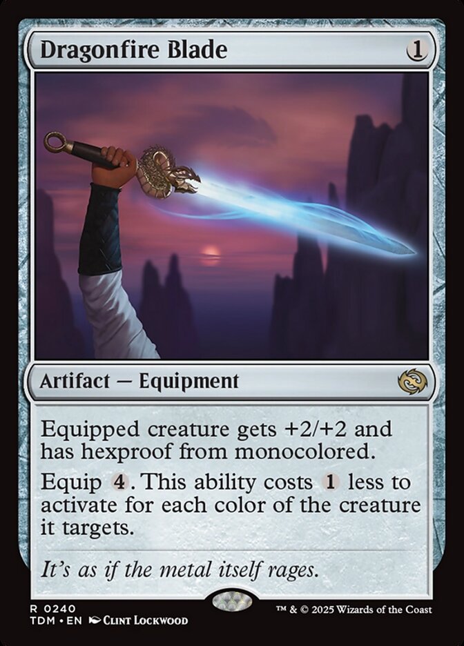 Dragonfire Blade 240 (Tarkir: Dragonstorm)  - Foil | Good Games Morley