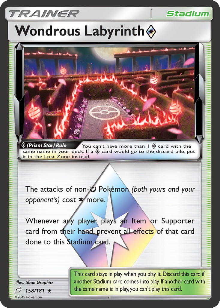 Wondrous Labyrinth (158/181) (Prism Star) [Sun & Moon: Team Up] | Good Games Morley