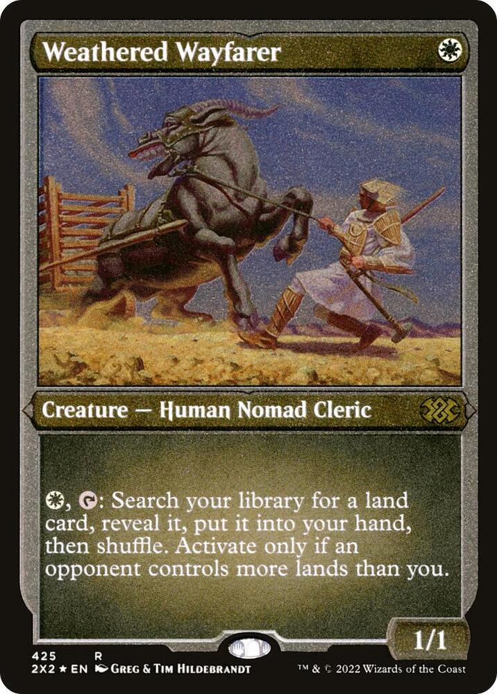 Weathered Wayfarer Foil Etched 425 (Double Masters 2022)  - Foil | Good Games Morley