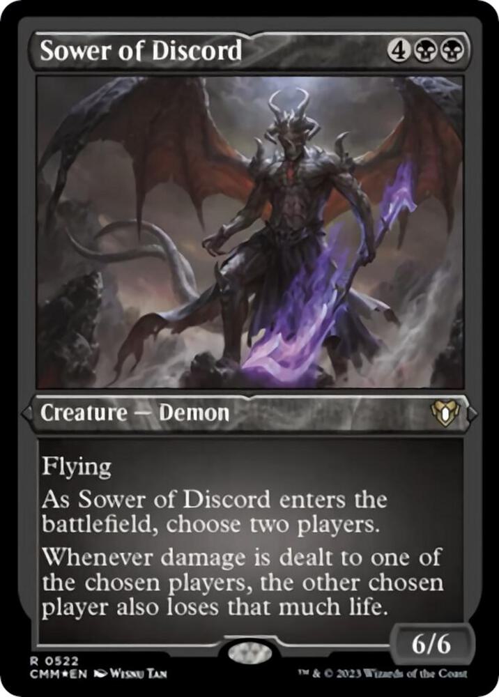 Sower of Discord 522/451 (Commander Masters)  - Etched Foil | Good Games Morley