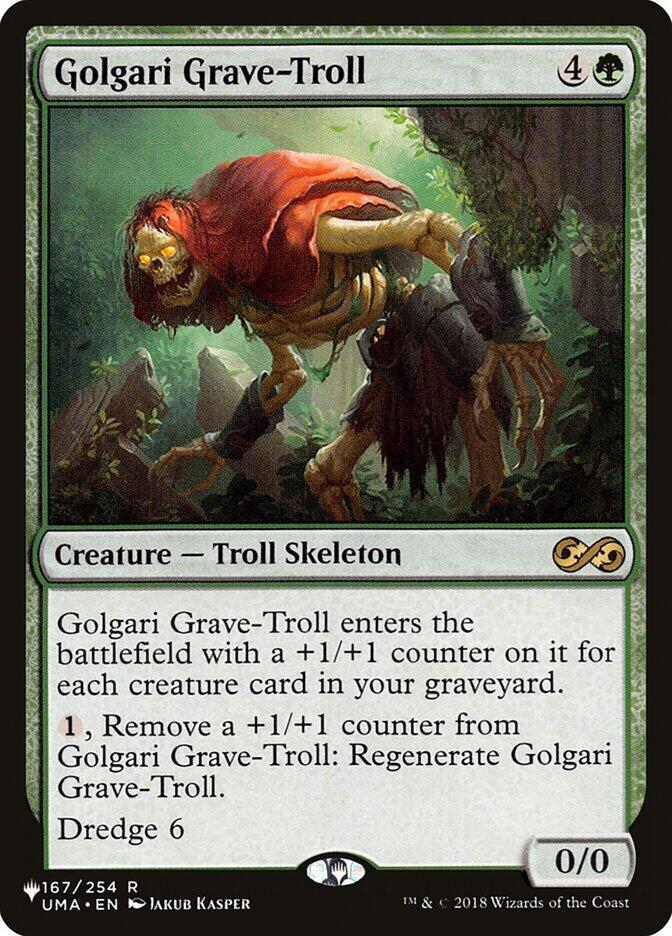 Golgari Grave Troll UMA-167/5075 (The List Reprints)  | Good Games Morley