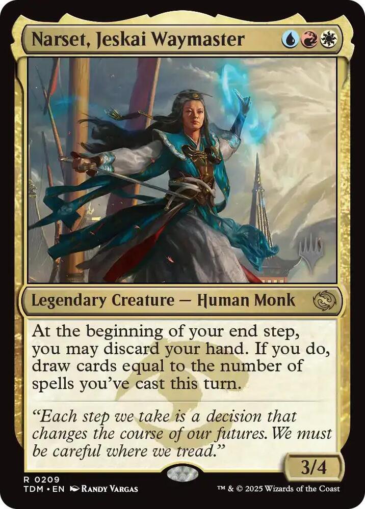 Narset, Jeskai Waymaster 209p/166 (Promo Pack: Tarkir: Dragonstorm)  | Good Games Morley