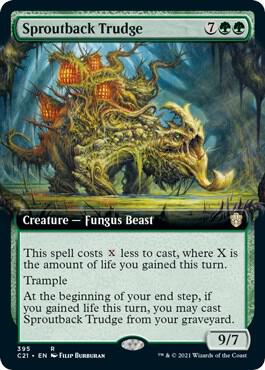 Sproutback Trudge Extended Art 395 (Commander 2021)  | Good Games Morley