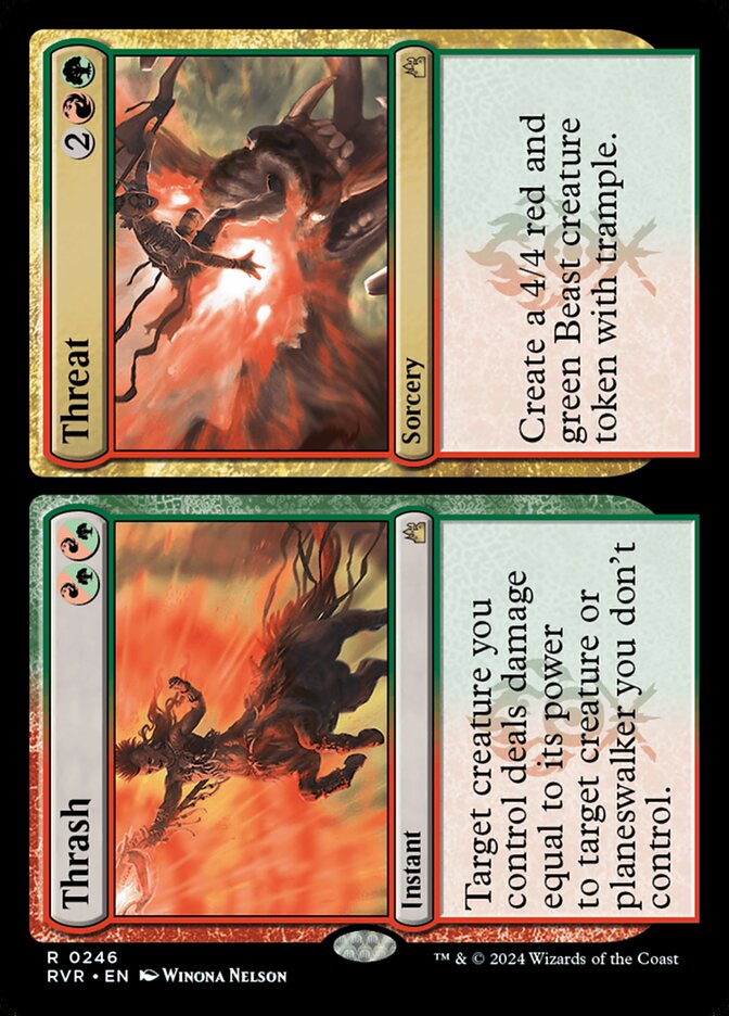 Thrash // Threat 246/291 (Ravnica Remastered)  - Foil | Good Games Morley