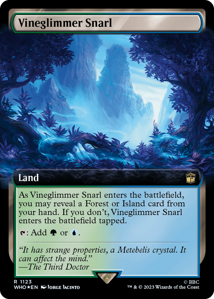 Vineglimmer Snarl (Extended Art) (Surge Foil) [Doctor Who] | Good Games Morley