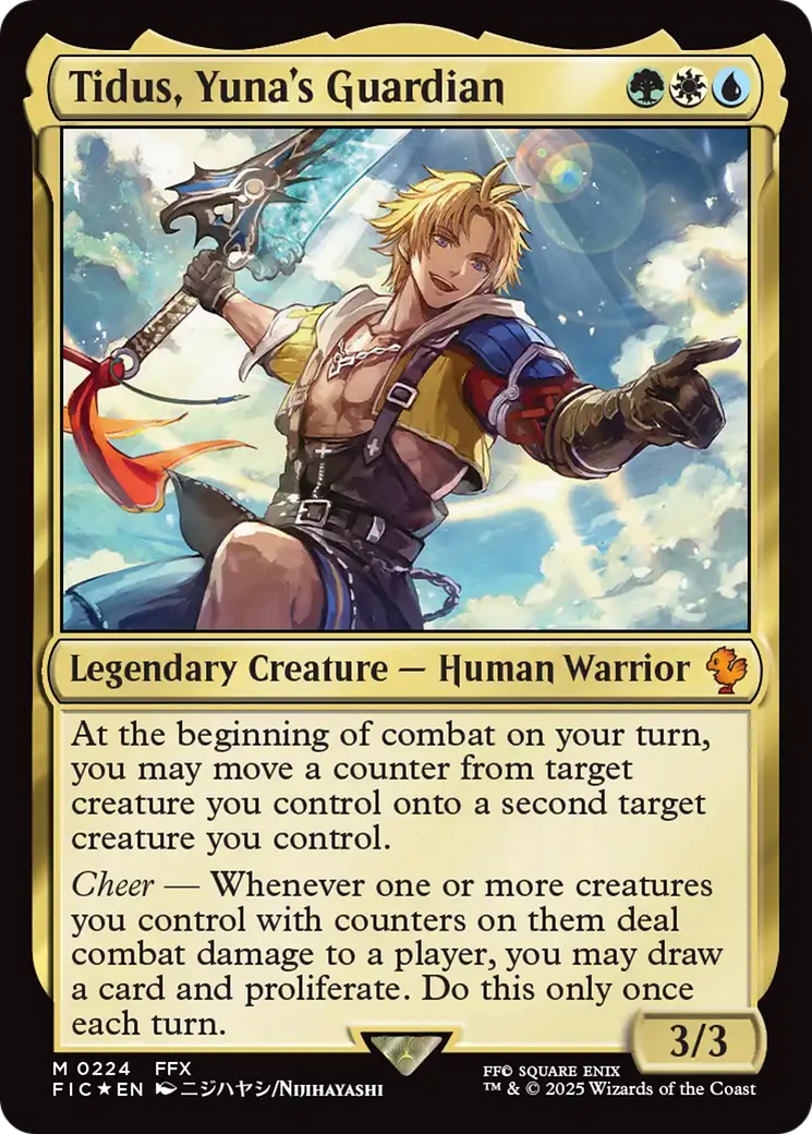 Tidus, Yuna's Guardian (Surge Foil) [FINAL FANTASY Commander] | Good Games Morley