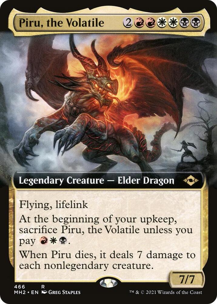 Piru the Volatile Extended Art 466 (Modern Horizons 2)  | Good Games Morley