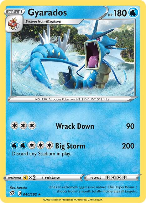 Gyarados 040/192 (SWSH02: Rebel Clash)  - Holofoil | Good Games Morley
