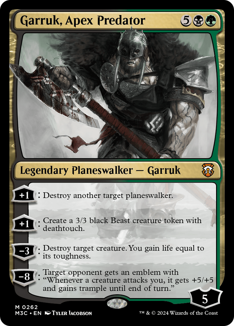 Garruk, Apex Predator (Ripple Foil) [Modern Horizons 3 Commander] | Good Games Morley